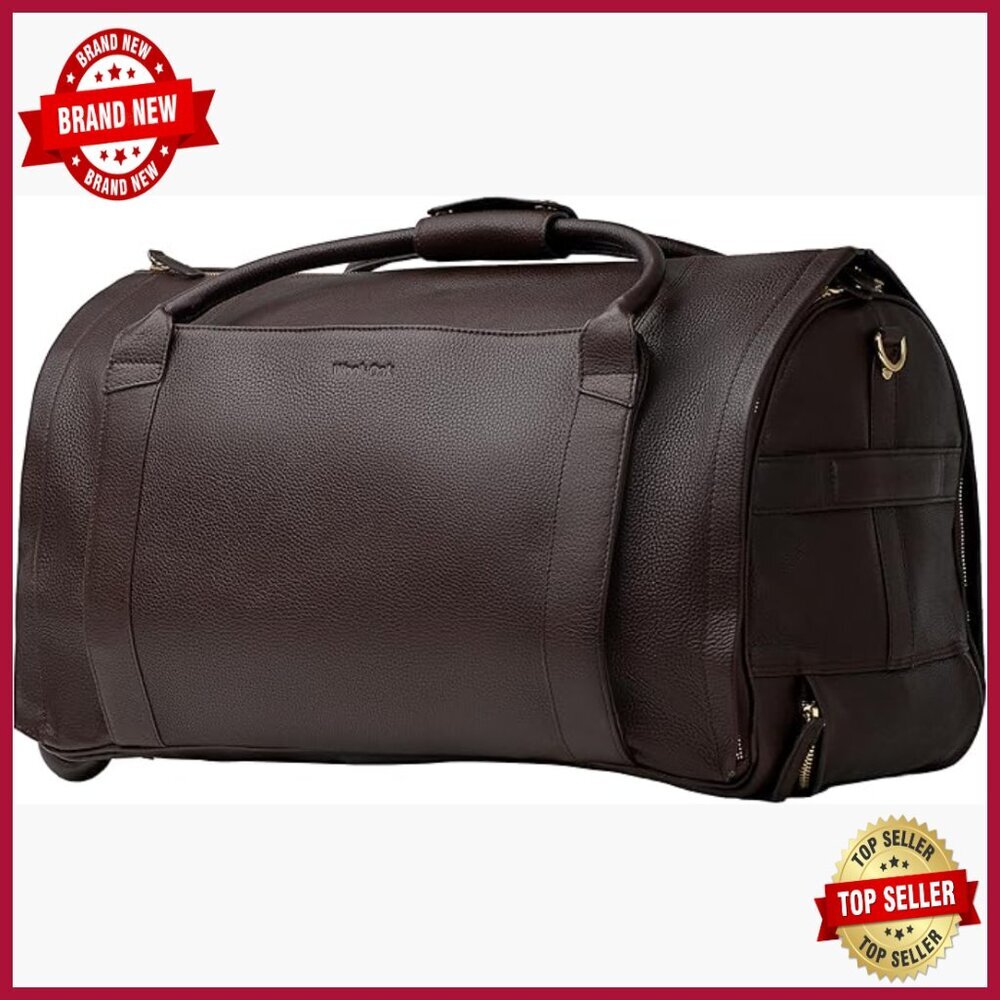 Large Wheeled Duffle Carry On Bag with Garment Compartment Shoe Pocket